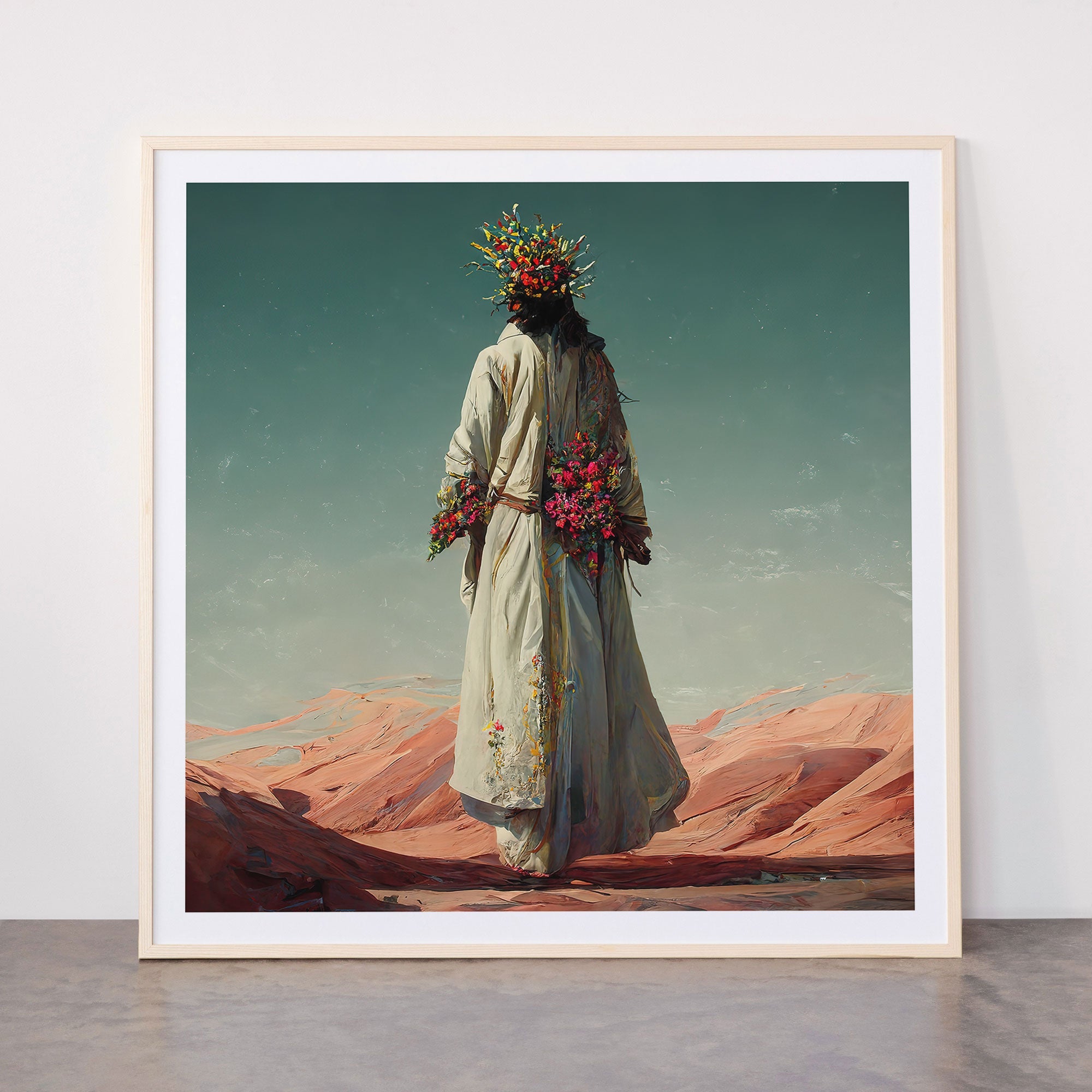 "Here He Comes" Framed Art Print