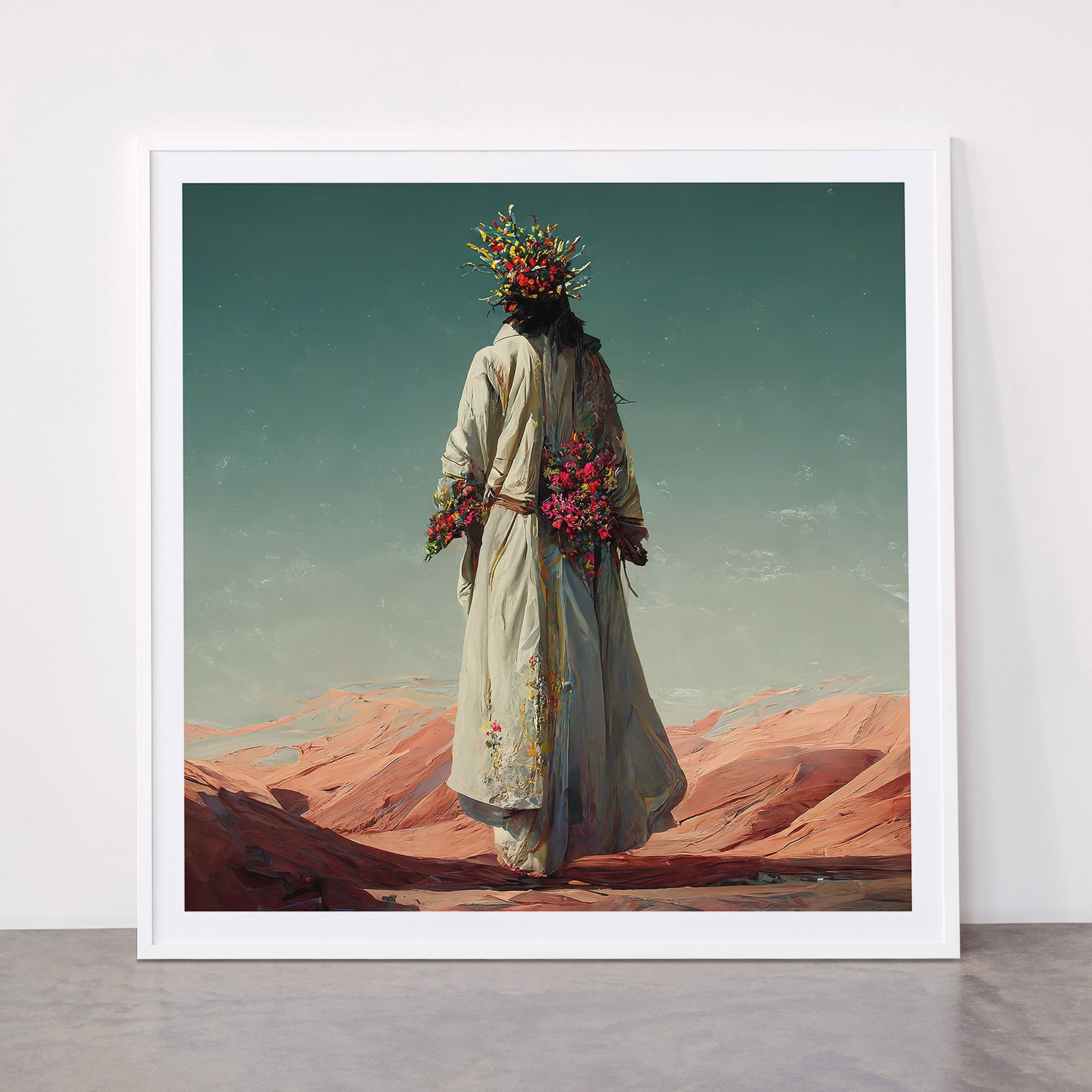 "Here He Comes" Framed Art Print