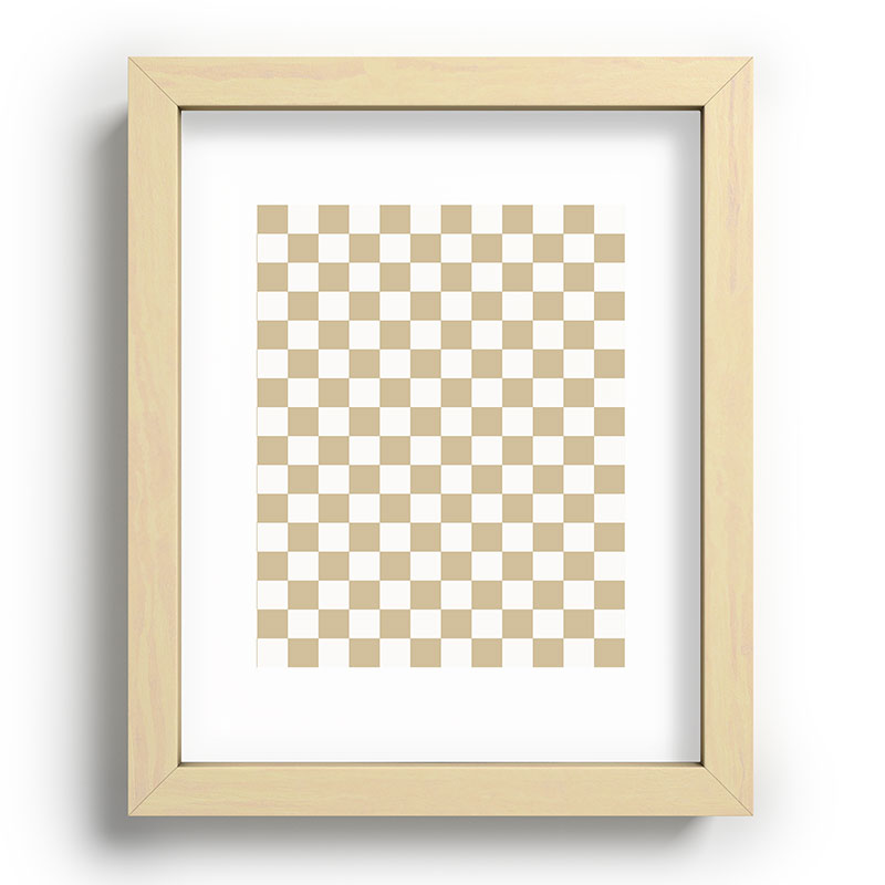 1989 Check Framed Art Print