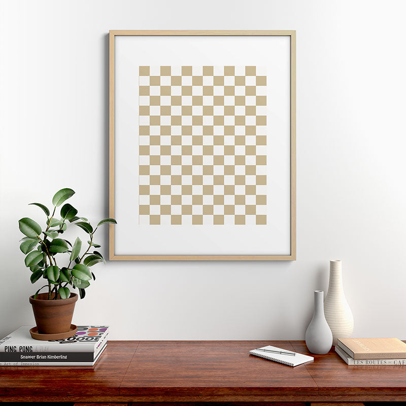 1989 Check Framed Art Print