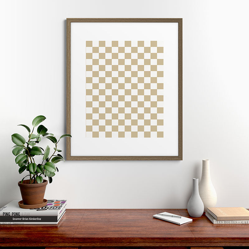 1989 Check Framed Art Print
