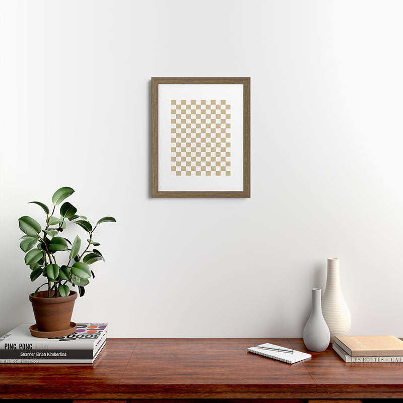 1989 Check Framed Art Print