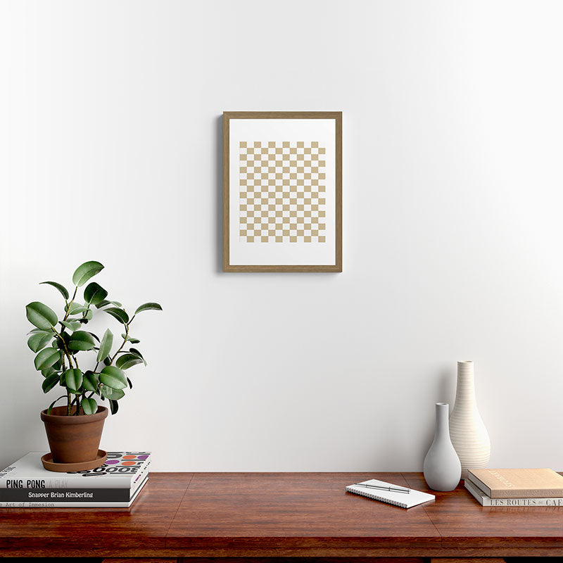 1989 Check Framed Art Print