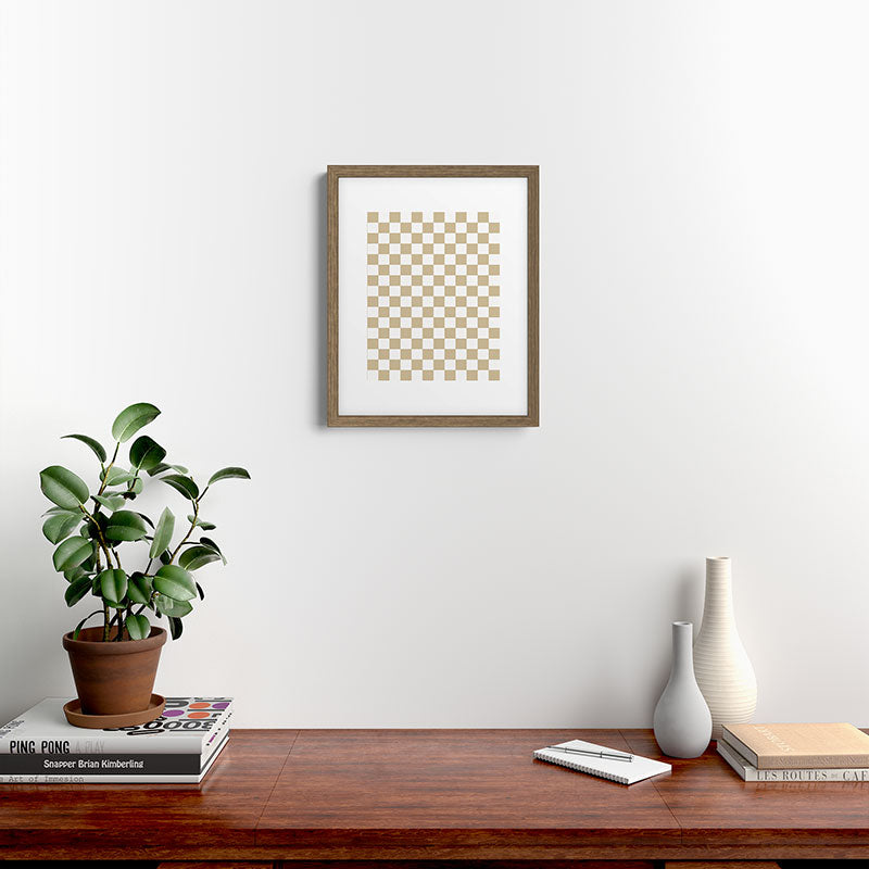 1989 Check Framed Art Print