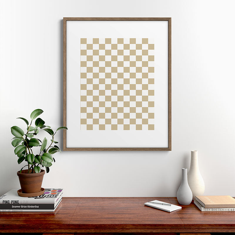 1989 Check Framed Art Print