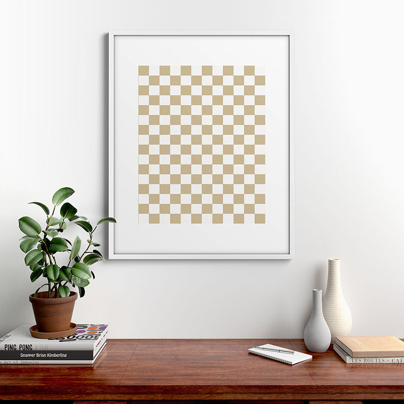 1989 Check Framed Art Print