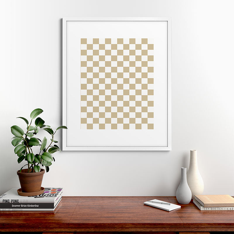 1989 Check Framed Art Print