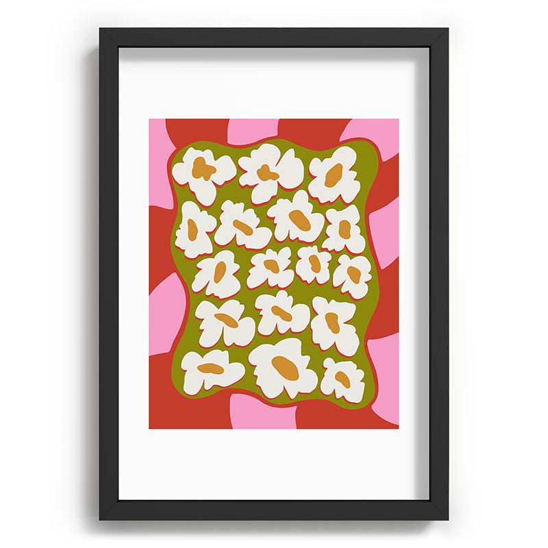 70's retro Bloom Framed Art Print