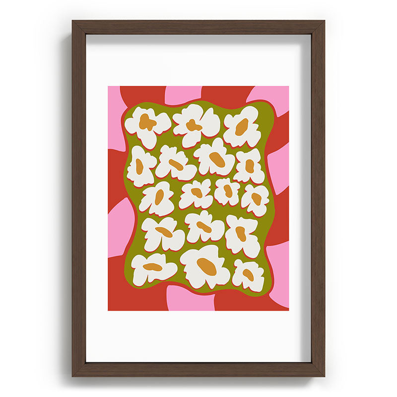 70's retro Bloom Framed Art Print