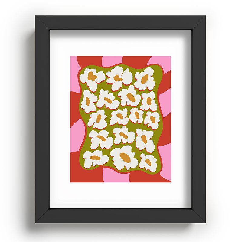 70's retro Bloom Framed Art Print