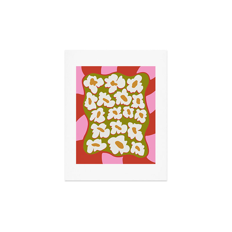 70's retro Bloom Art Print