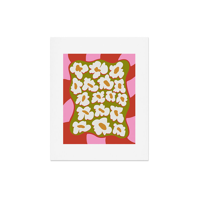 70's retro Bloom Art Print