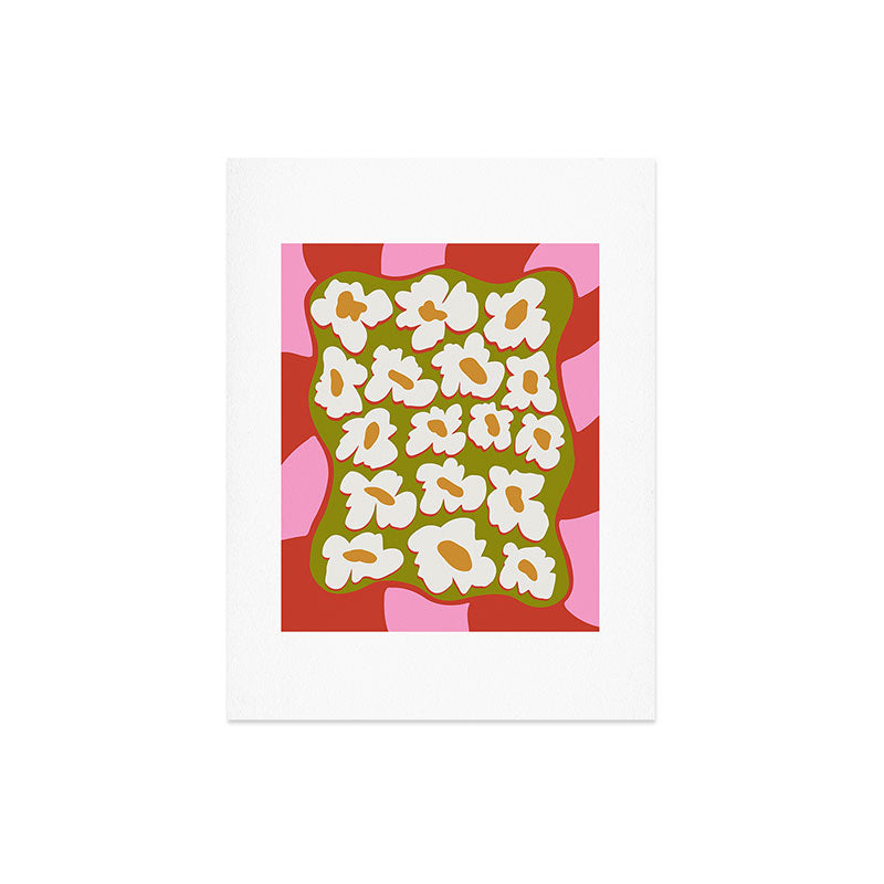 70's retro Bloom Art Print