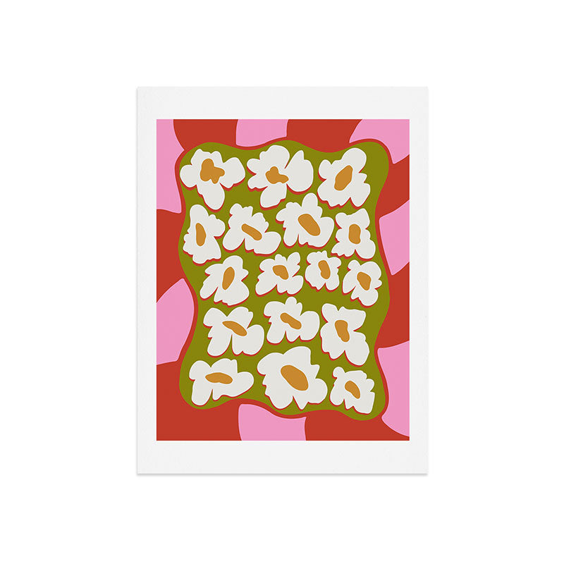 70's retro Bloom Art Print