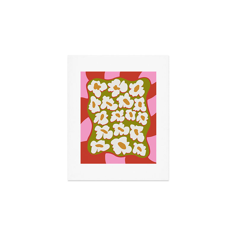 70's retro Bloom Art Print
