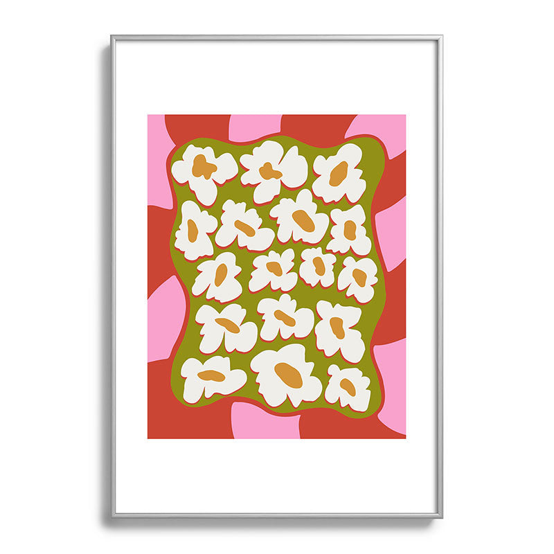 70's retro Bloom Framed Art Print