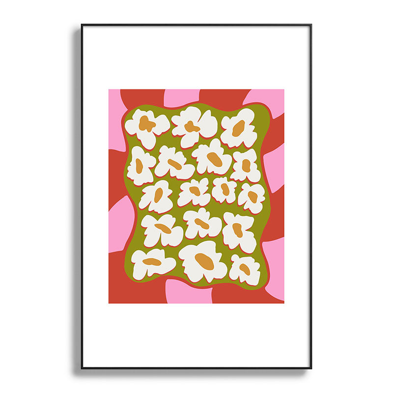 70's retro Bloom Framed Art Print