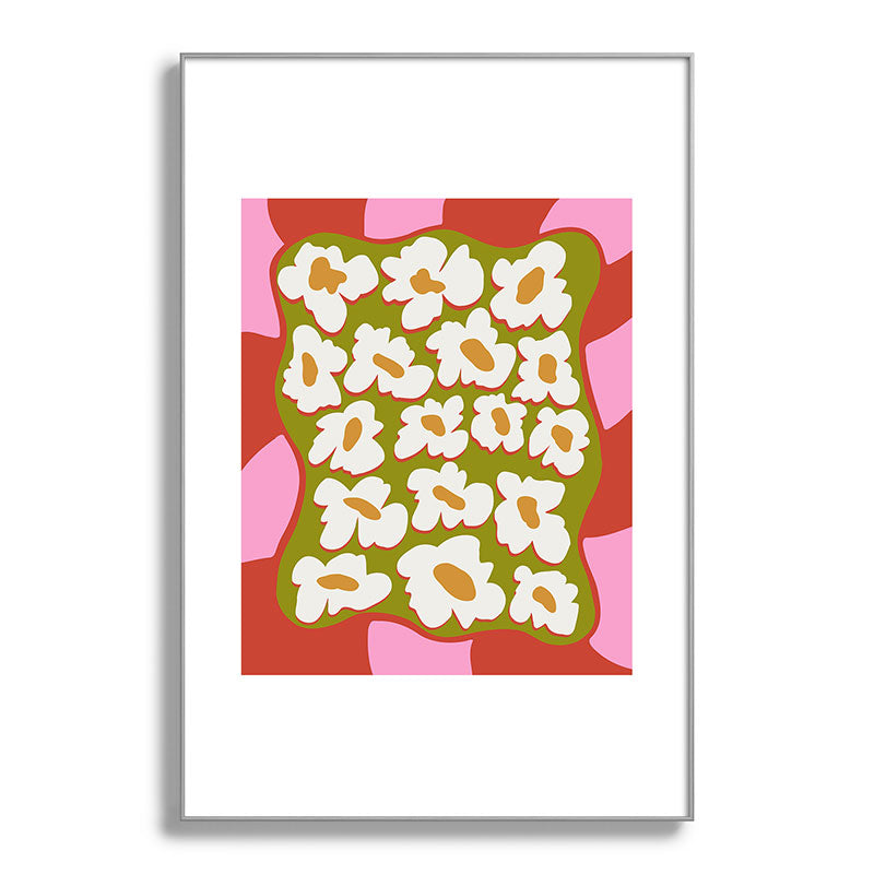70's retro Bloom Framed Art Print