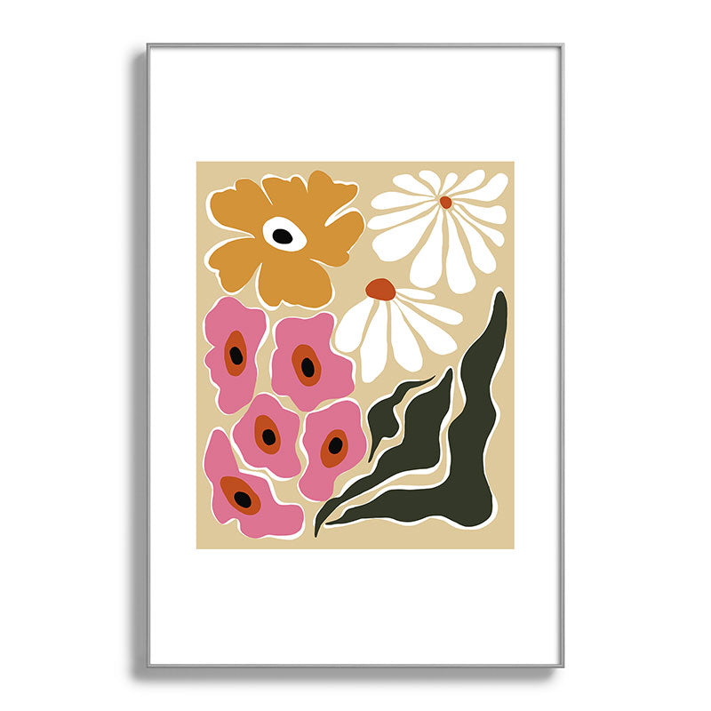 70's Retro garden   Framed Art Print