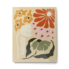 70s tropical fun flower Metal Print