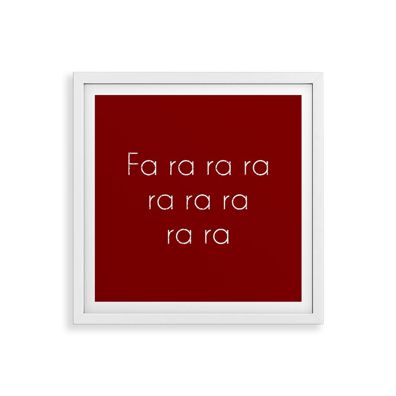 A Christmas Story Fa ra ra Deck the Halls Christmas Carol Framed Art Print