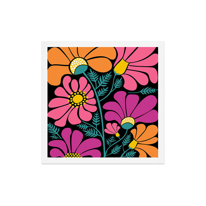 70s Disco Garden Art Print