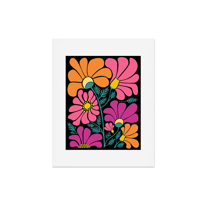 70s Disco Garden Art Print