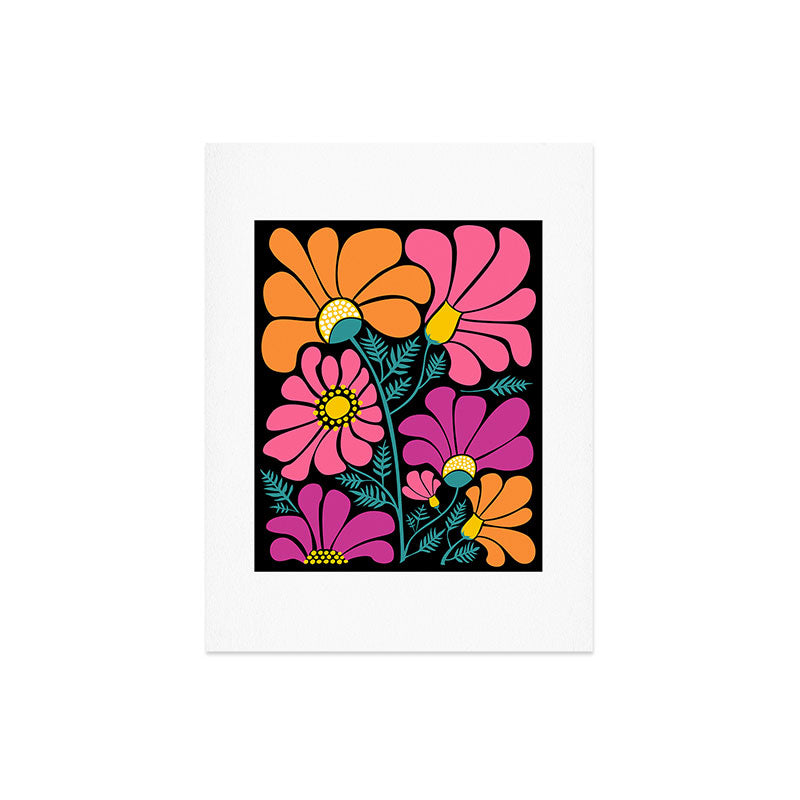 70s Disco Garden Art Print
