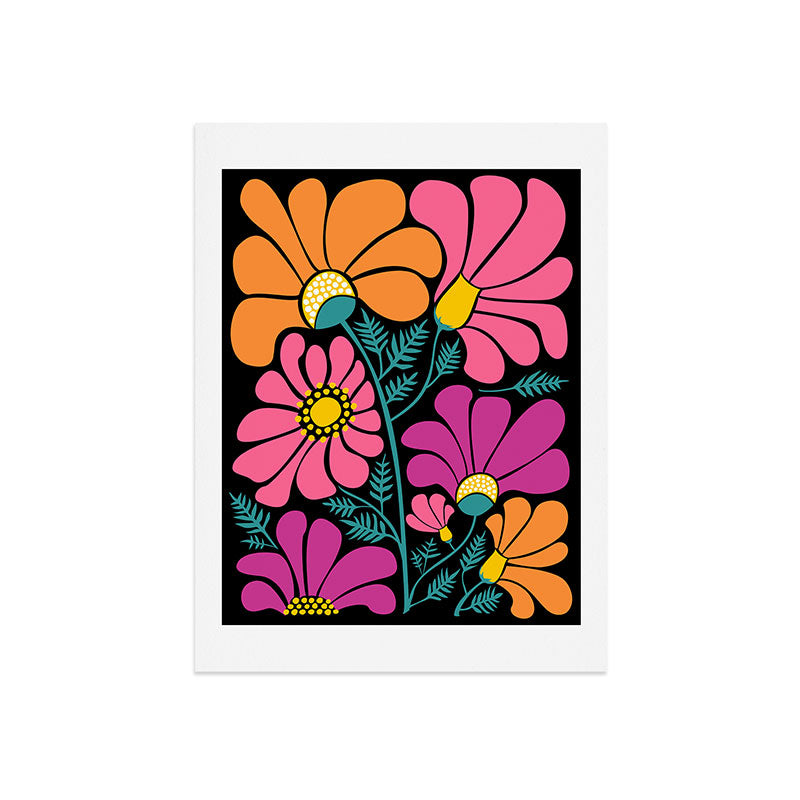 70s Disco Garden Art Print