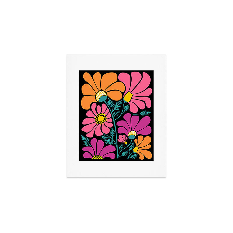 70s Disco Garden Art Print