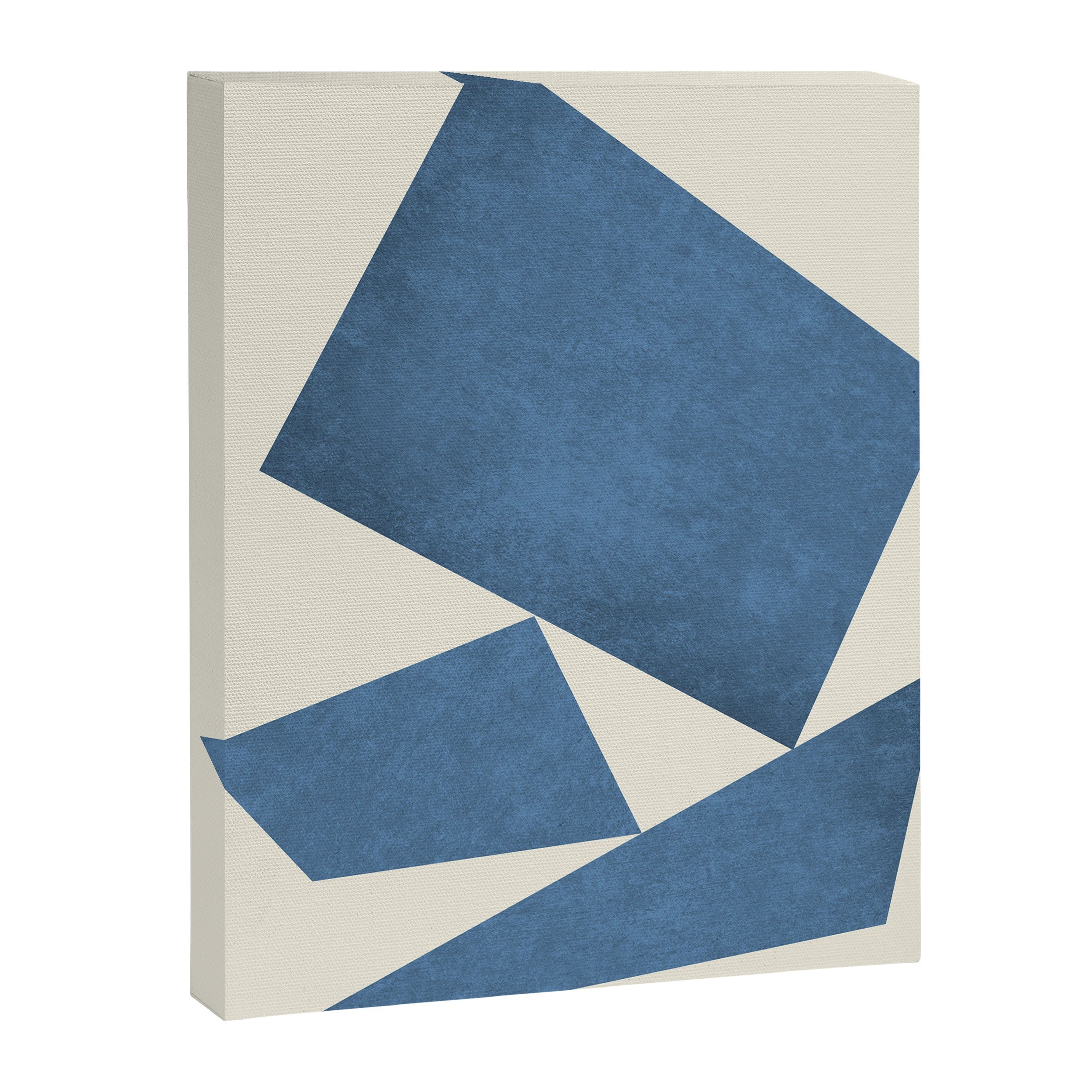 3 Forms Composition - Blue Canvas Print