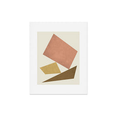 3 Forms Composition - Pink Art Print