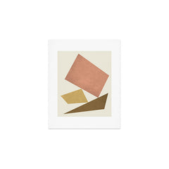 3 Forms Composition - Pink Art Print