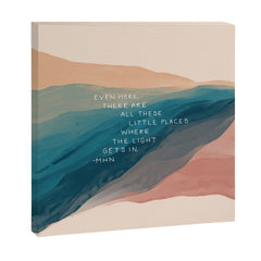 "Even Here, There Are All These Little Places Where The Light Gets In." Canvas Print