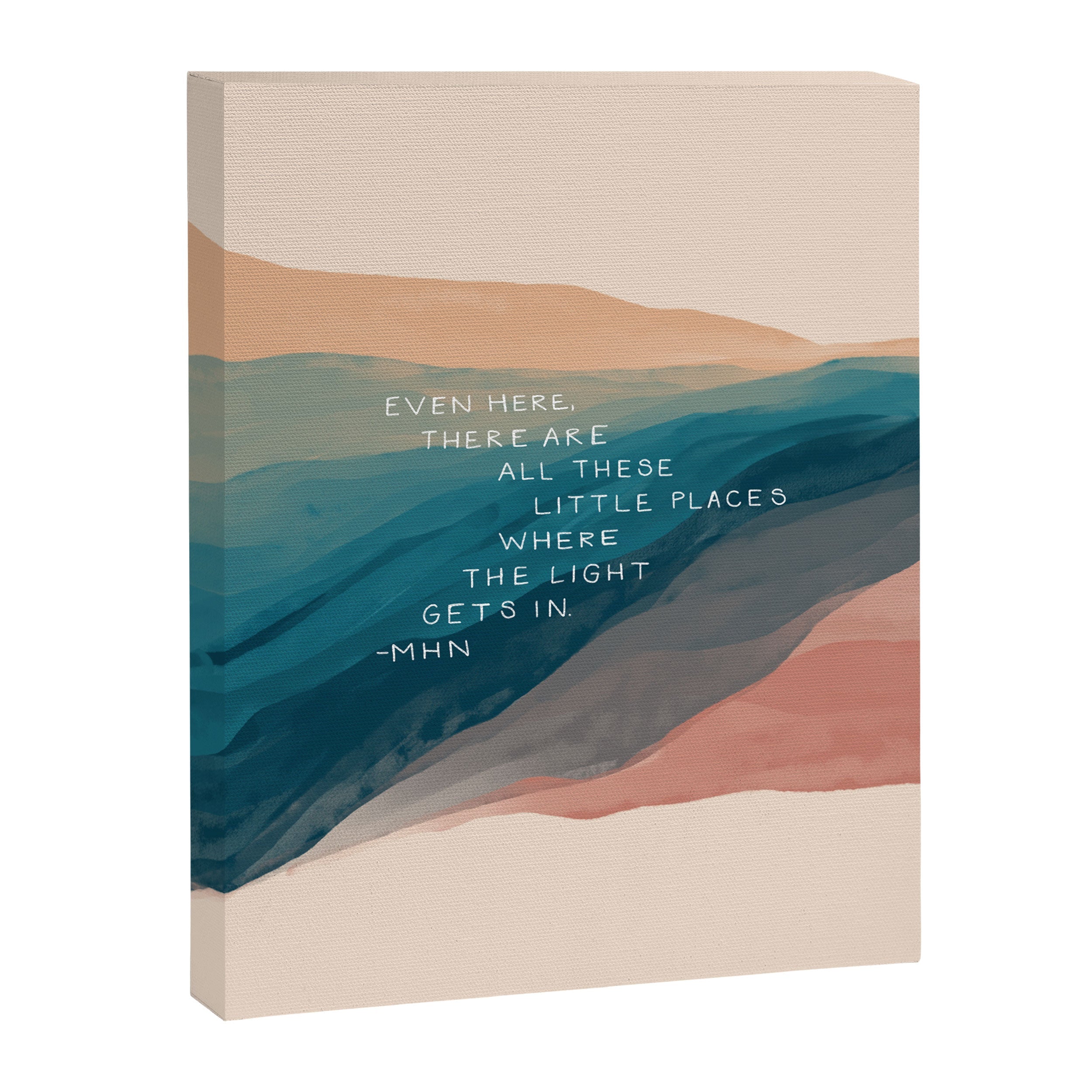 "Even Here, There Are All These Little Places Where The Light Gets In." Canvas Print