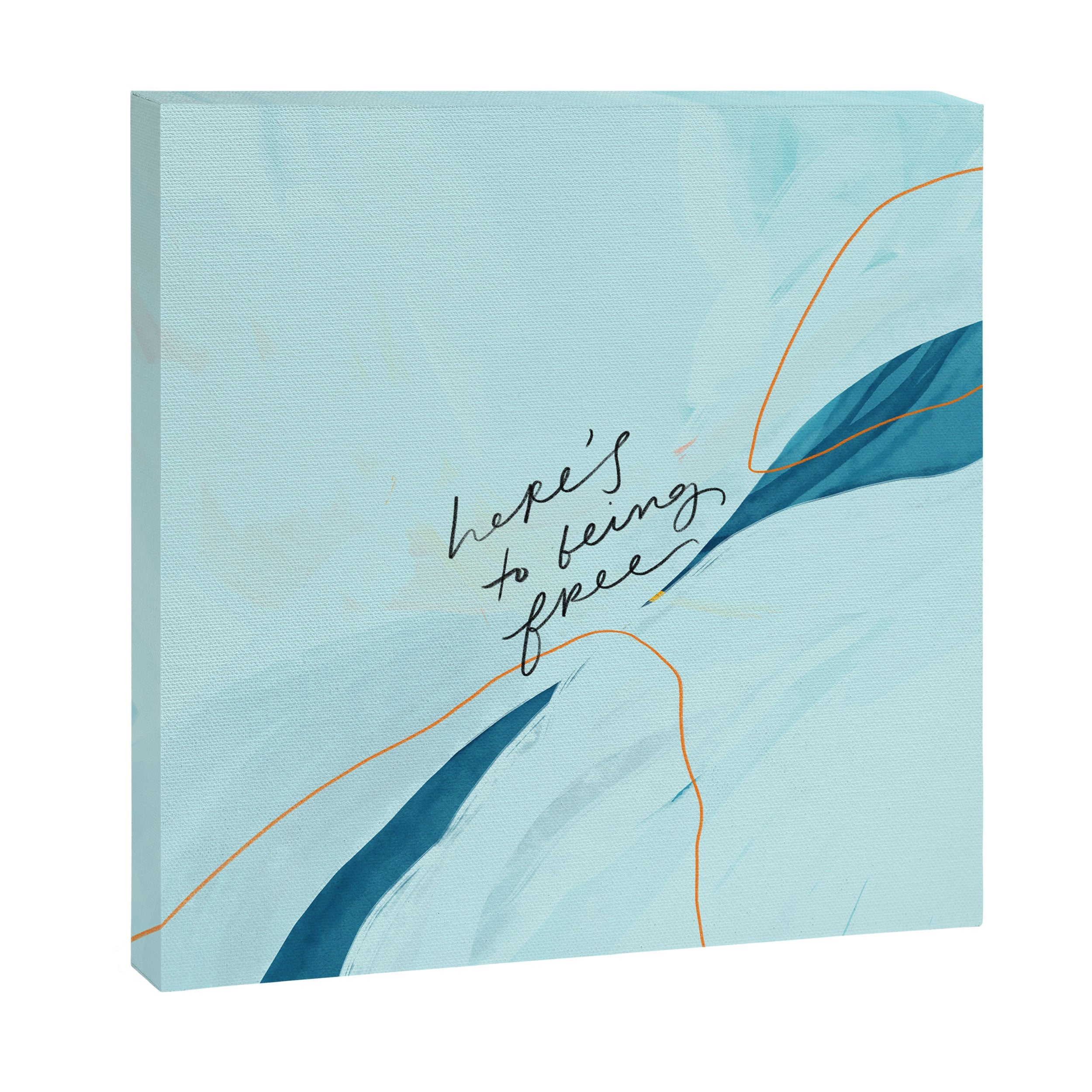 "Here's To Being Free." Canvas Print