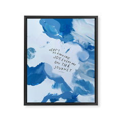 "Here's To Finding Joy, Every Day On The Journey" Framed Canvas Print