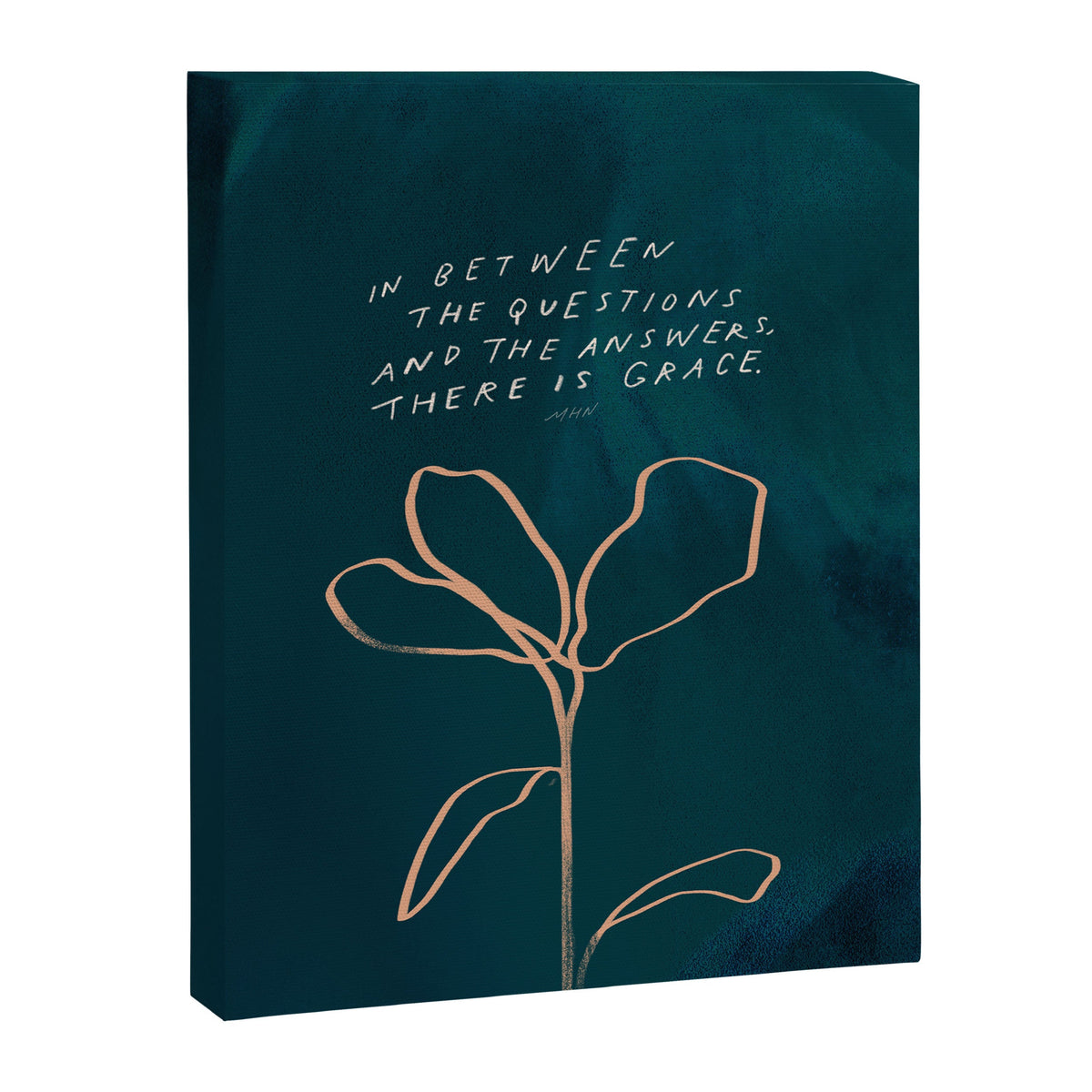 "In Between The Questions And The Answers, There Is Grace." Canvas Print