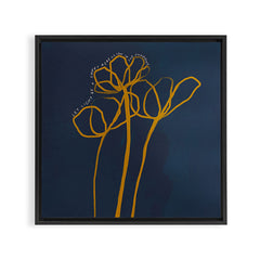 "Let Light Be A Sweet Rebellion In The Shadows." Framed Canvas Print