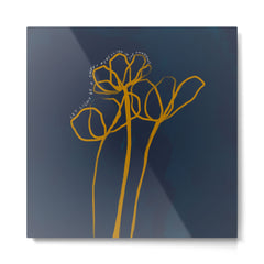 "Let Light Be A Sweet Rebellion In The Shadows." Metal Print