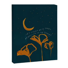 "Let Light Be A Sweet Rebellion In The Shadows" Canvas Print