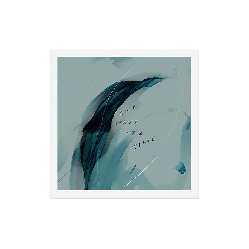 "One Wave At A Time" Art Print