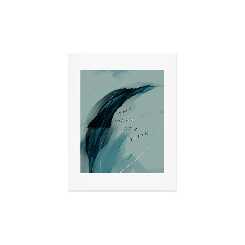"One Wave At A Time" Art Print