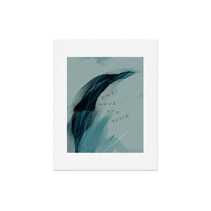 "One Wave At A Time" Art Print