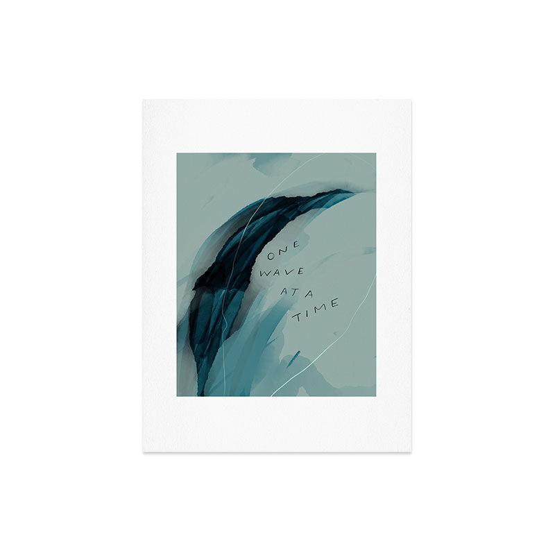 "One Wave At A Time" Art Print
