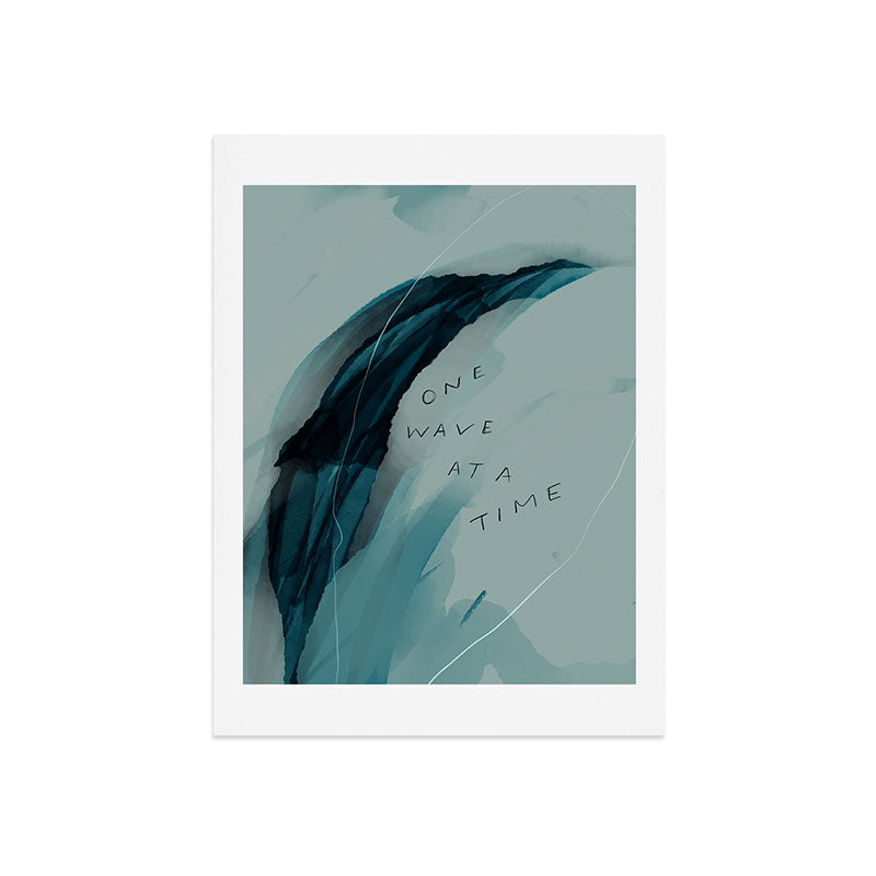 "One Wave At A Time" Art Print