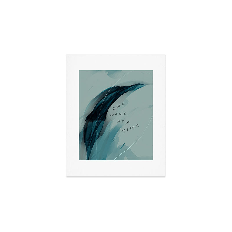 "One Wave At A Time" Art Print