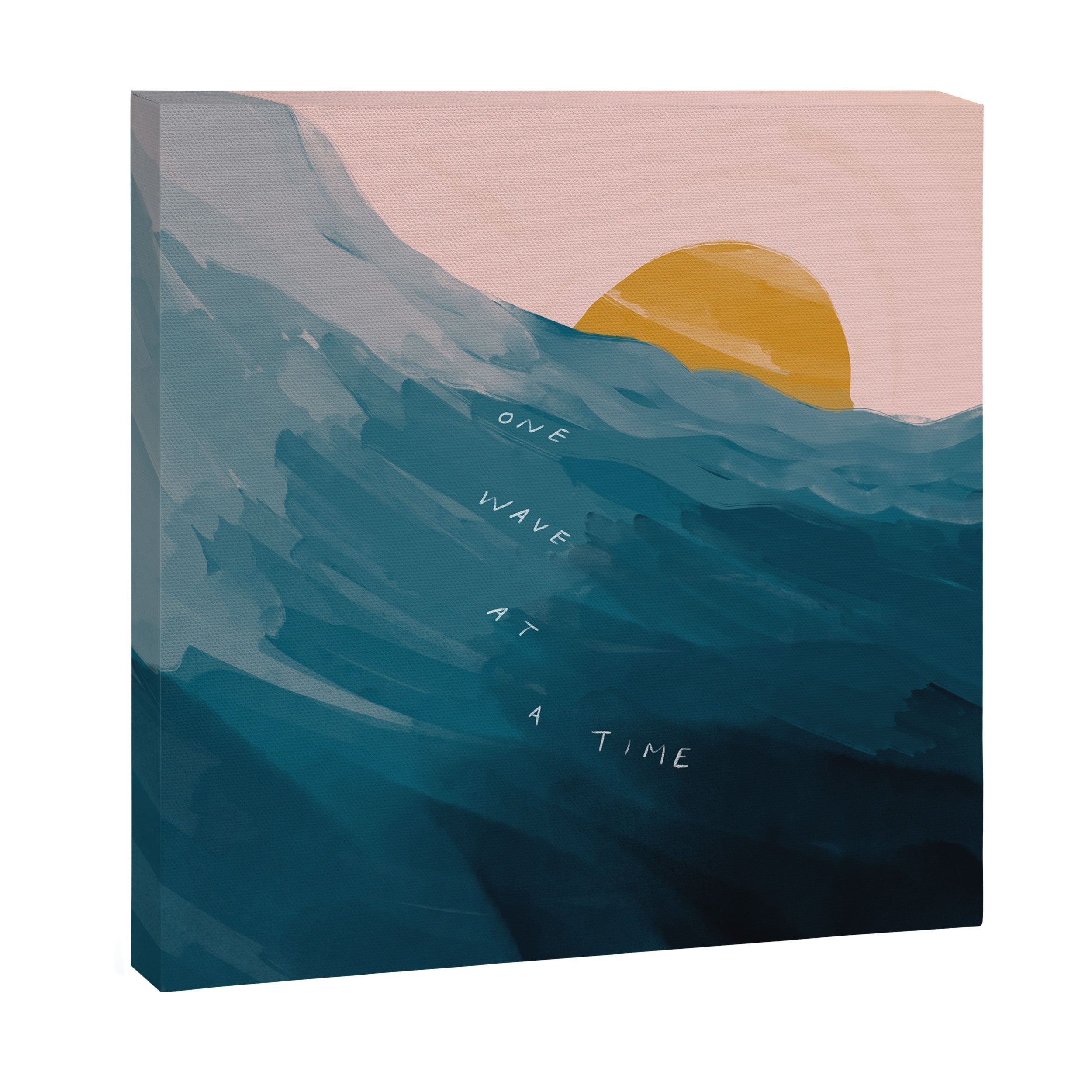 "One Wave At A Time" Canvas Print