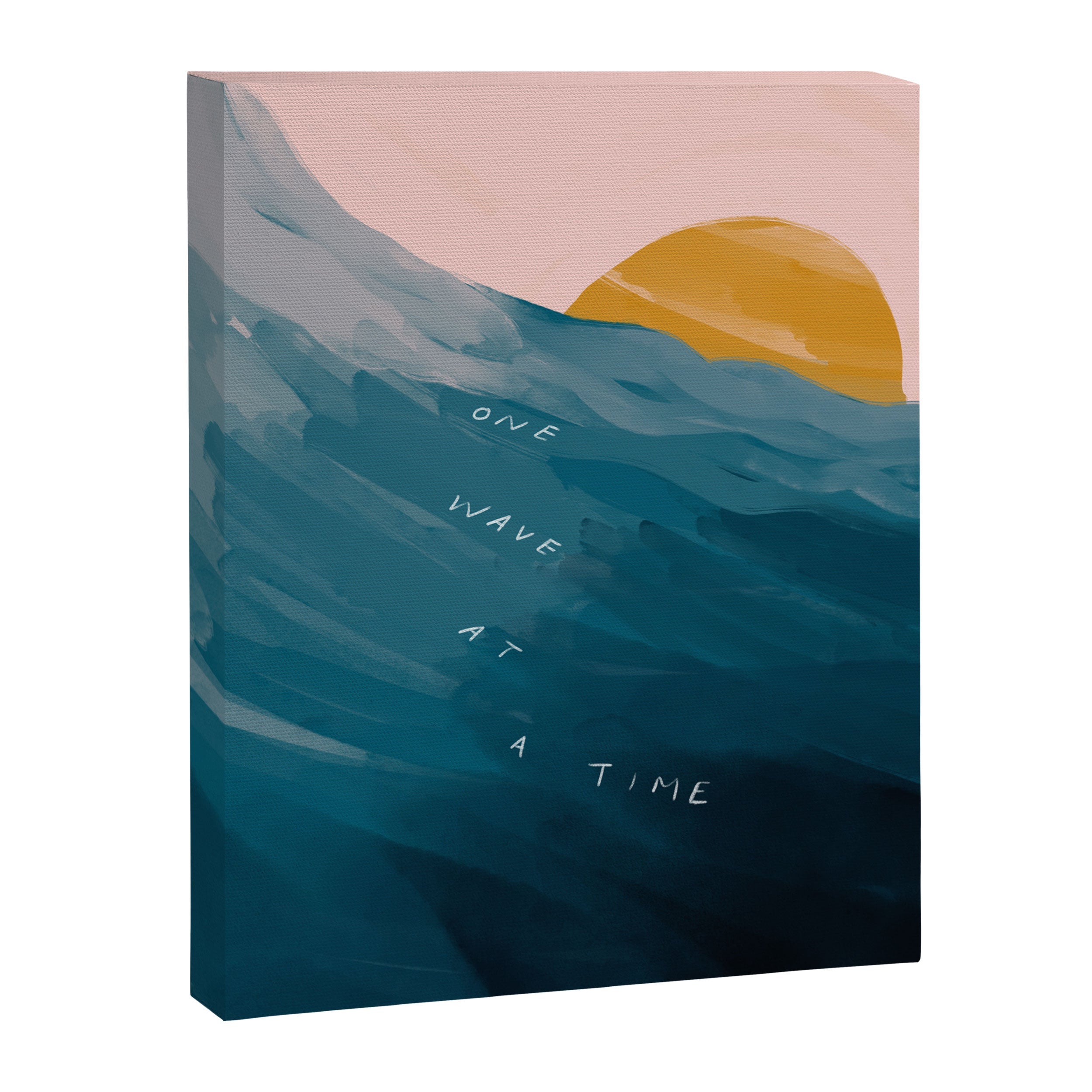 "One Wave At A Time" Canvas Print