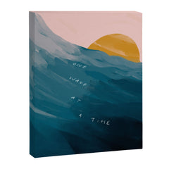 "One Wave At A Time" Canvas Print